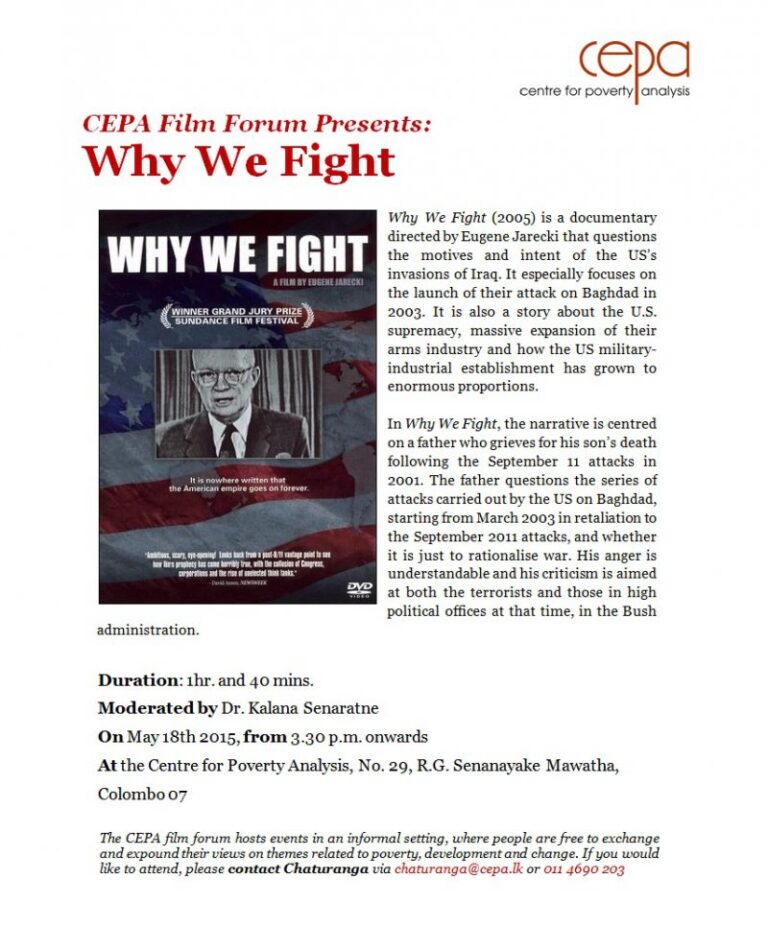 Why We Fight