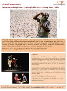 Communicating Poverty through Theater: a Story from India