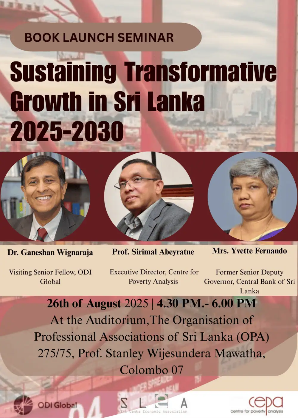 Seminar on “Sustaining Transformative Growth in Sri Lanka 2025–2030”